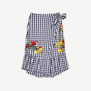Gingham skirt, £49.99, Zara