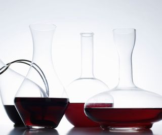 a range of wine decanters in different shapes