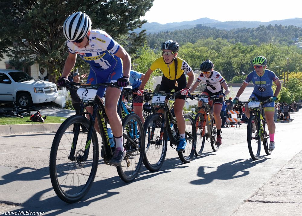 Amy Beisel (Liv-Ridebiker) racing to a 12th place finish