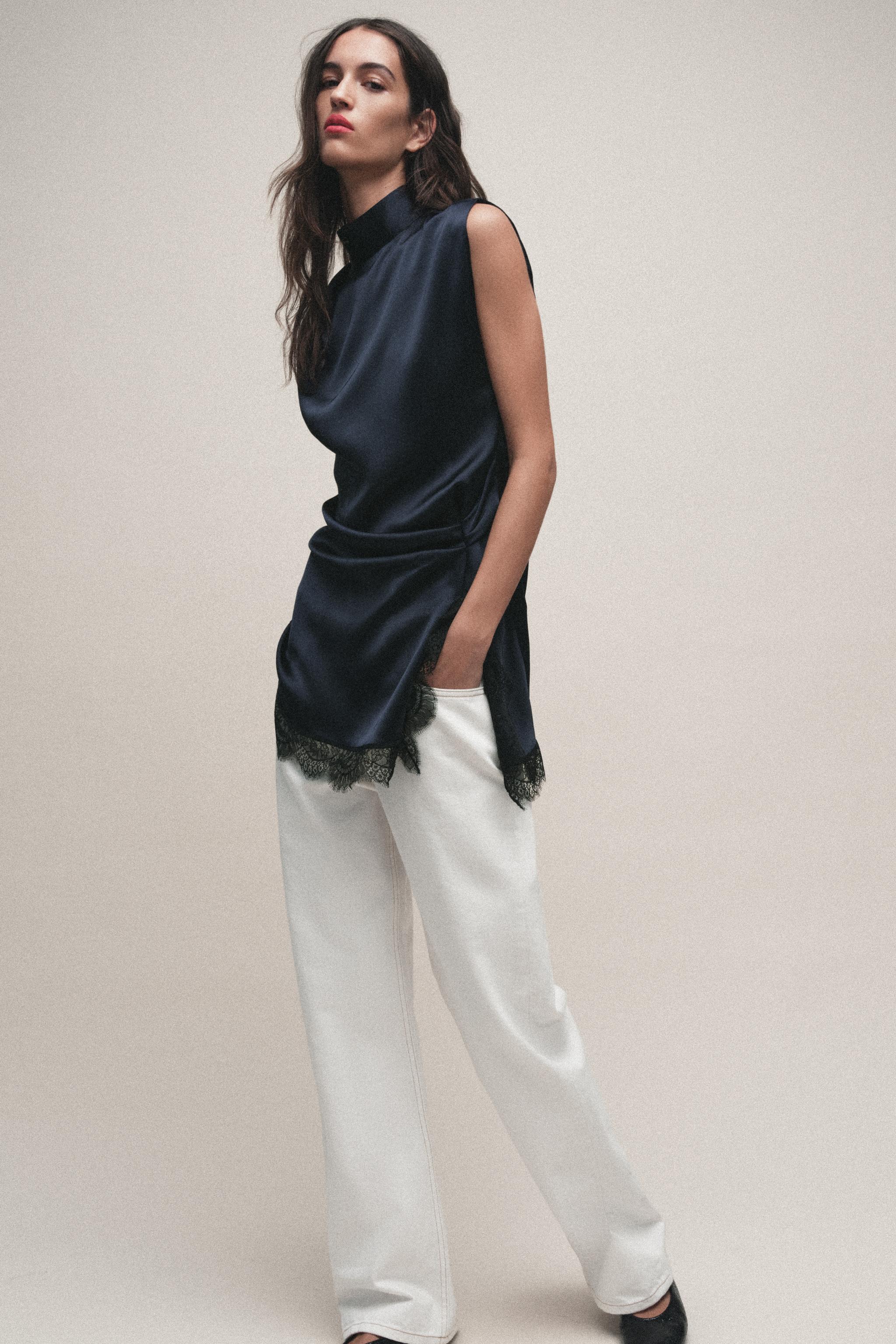 Mini Dress With Lace Detail