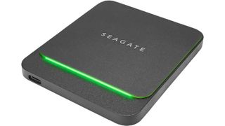 Seagate Fast SSD against a white background