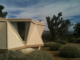 Abstract exterior of house and garden