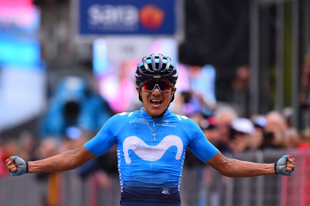 Richard Carapaz wins stage 14 at the Giro