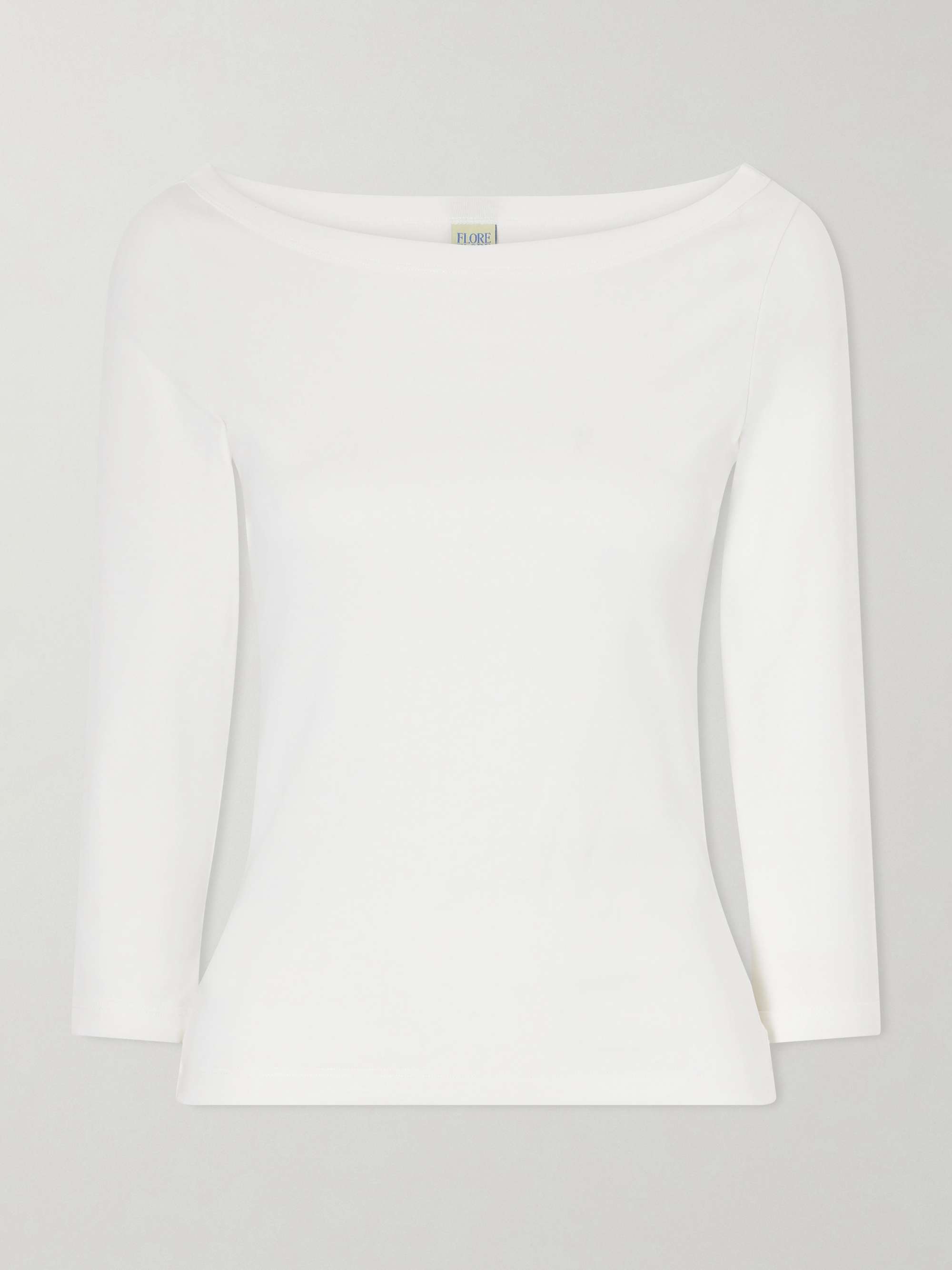 Steffi Ribbed Organic Cotton-Jersey T-Shirt