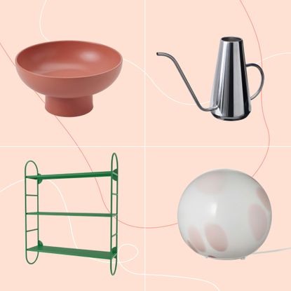 IKEA's new-in products on a pink background