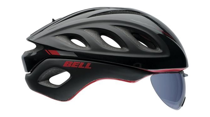 The new Bell Star Pro is a 'convertible' aero helmet, with operable vents and a removable shield lens