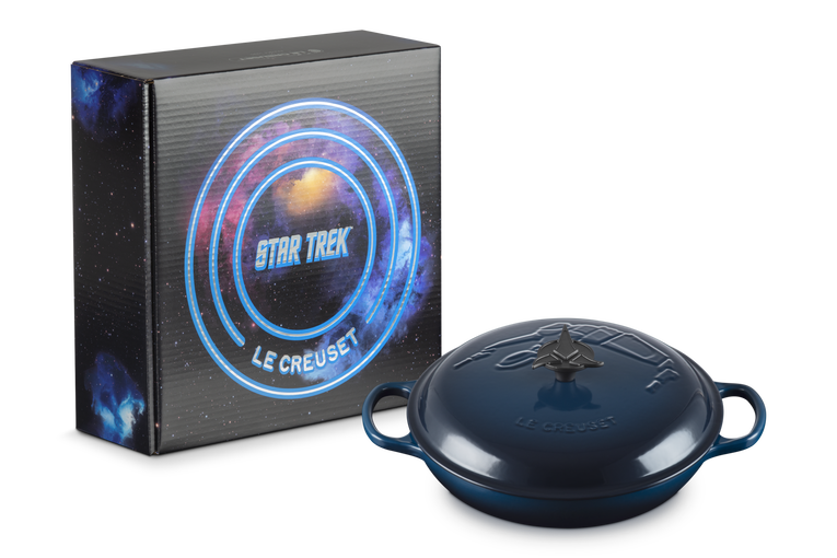 Star Trek Collection Klingon Shallow Casserole With Klingon Trefoil Knob
