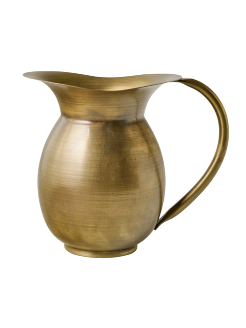 Ruthie Brass Pitcher Vase