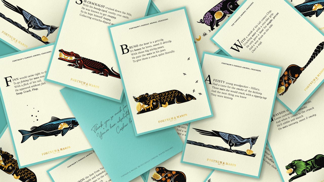 Fortnum and Mason's nuts branding