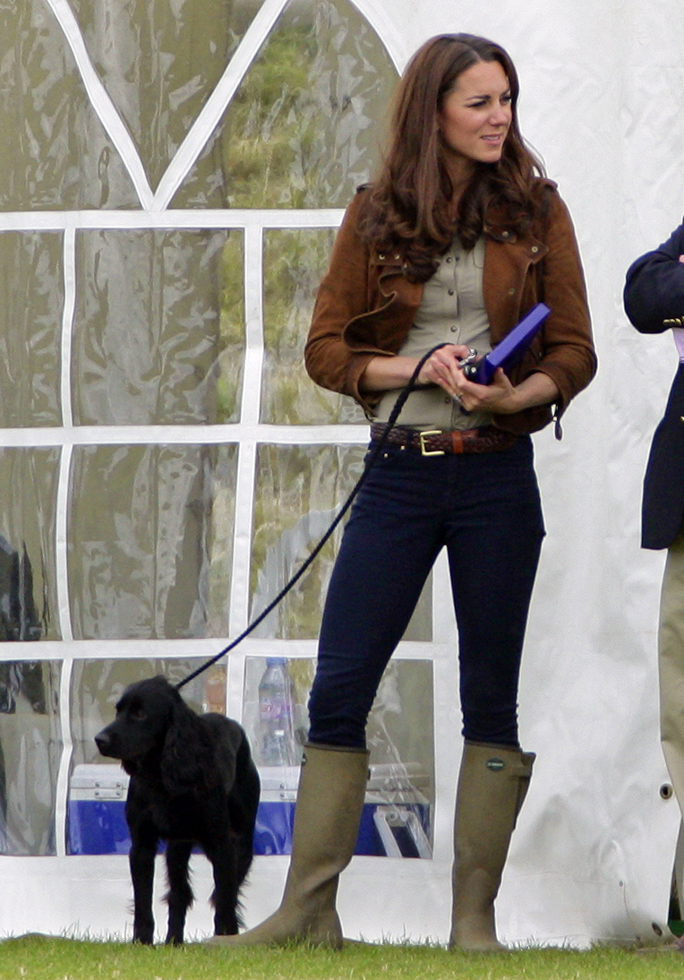 Kate Middleton with Lupo the dog