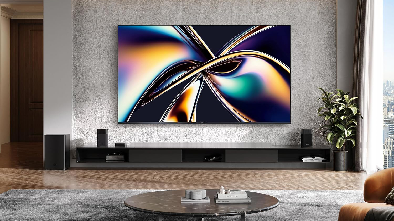 Hisense U65QF in an apartment