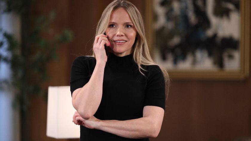 Alexa Havins as Lulu on the phone in General Hospital