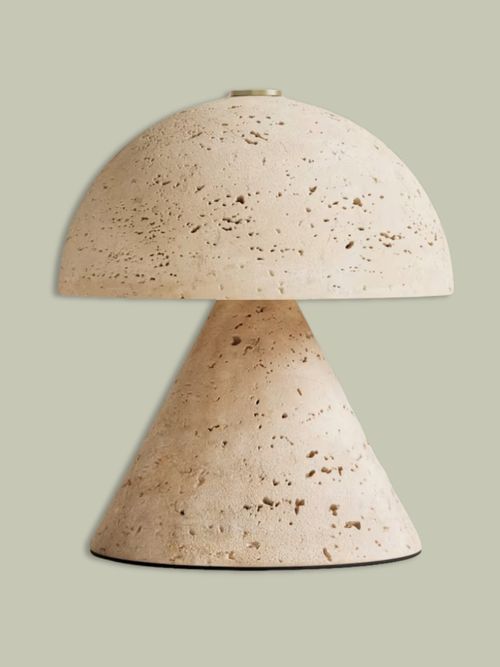 Rechargeable Small Tavertine Mushroom