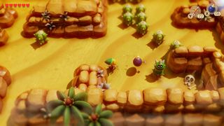 A character throws a bomb at a creature in this cozy Switch game