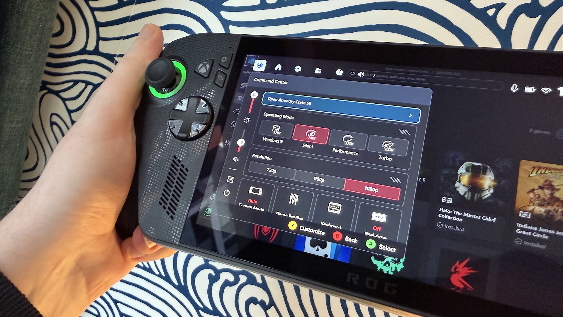 The ASUS ROG Xbox Ally X gaming handheld