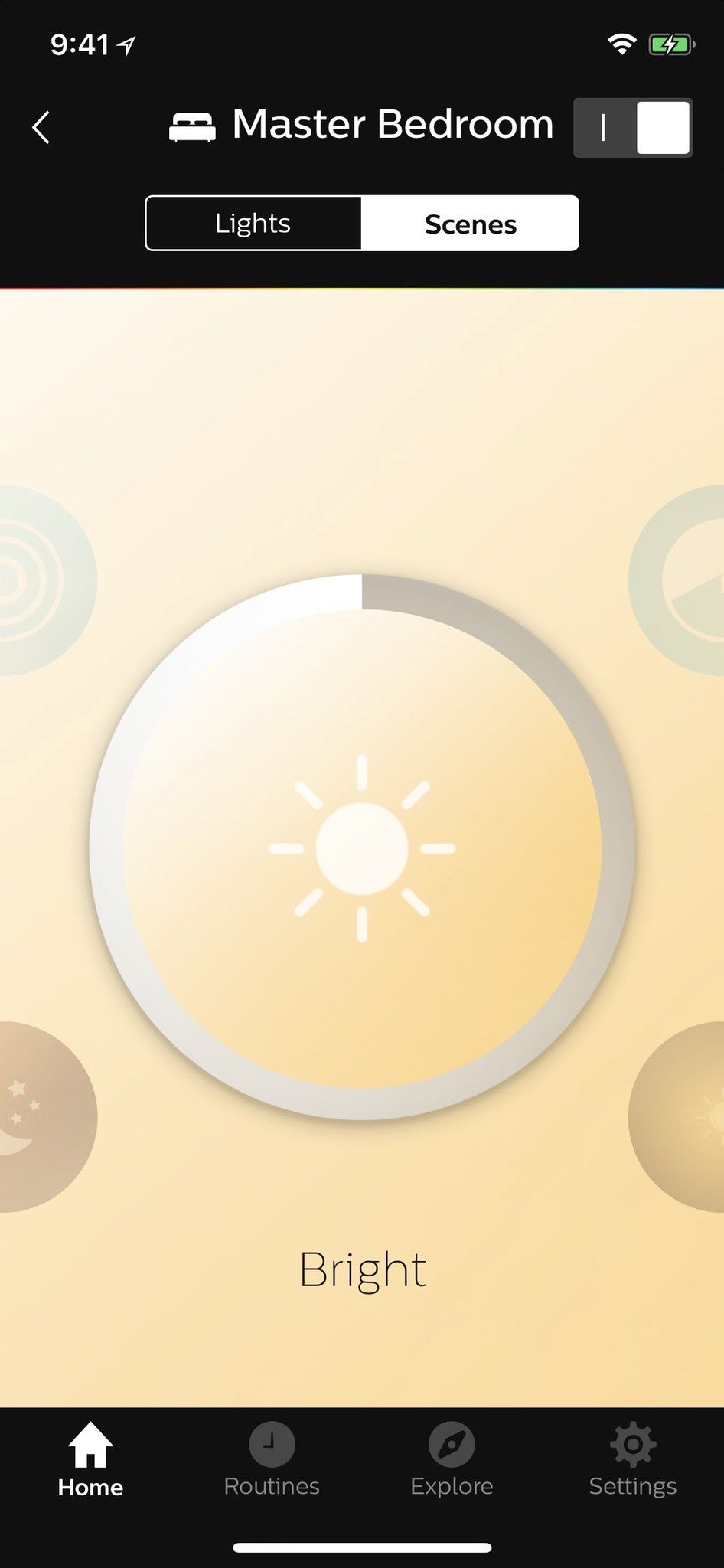 Philips Hue Bright scene