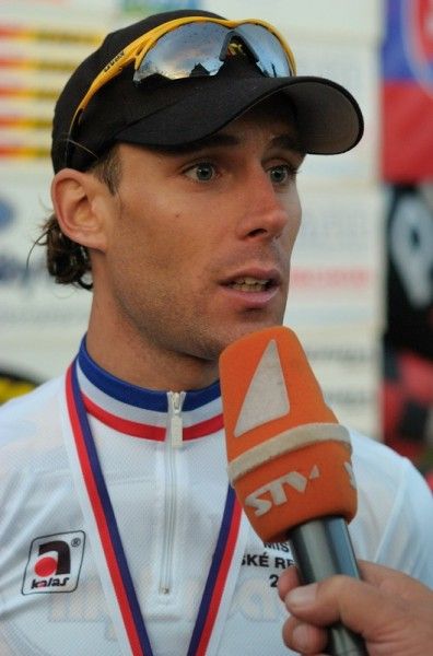 Franti&scaron;ek Rabon (Team Columbia) interviewed after his victory