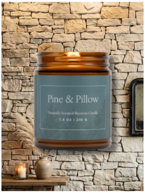 Pine & Pillow Candle