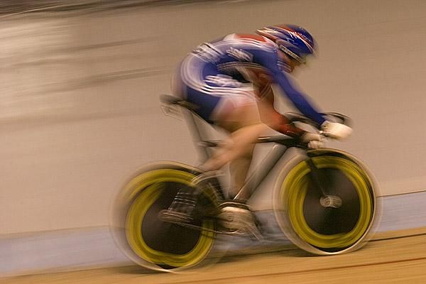 Great Britain's Matthew Crampton was flying around Hisense Arena during the men's 200m sprint qualifiers.