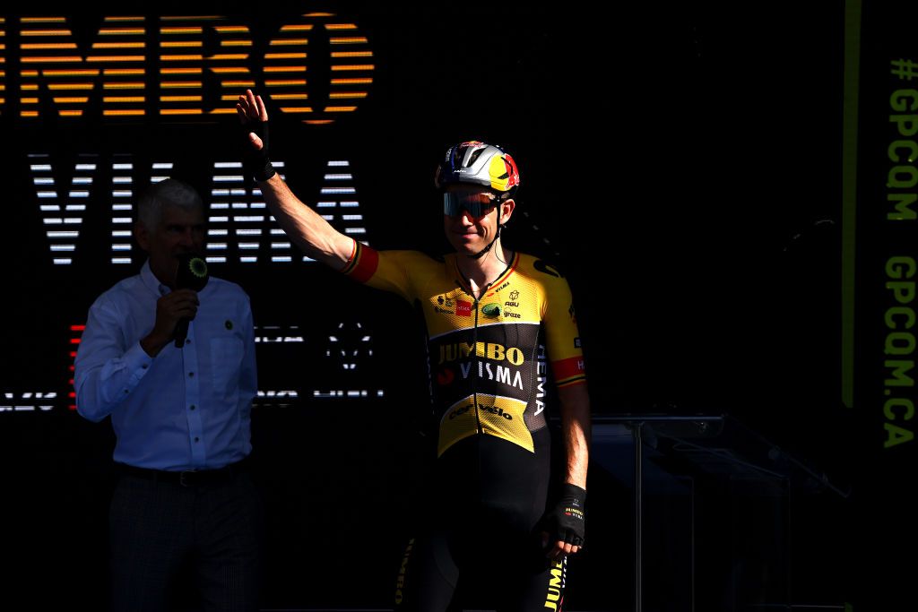 MONTREAL QUEBEC SEPTEMBER 11 Wout Van Aert of Belgium and Team Jumbo Visma during the 11th Grand Prix Cycliste de Montreal 2022 a 221km one day race from Montreal to Montreal GPCQM WorldTour on September 11 2022 in Montreal Quebec Photo by Dario BelingheriGetty Images