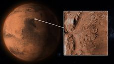 Images of Jezero crater, where Perseverance will touch down on Mars.