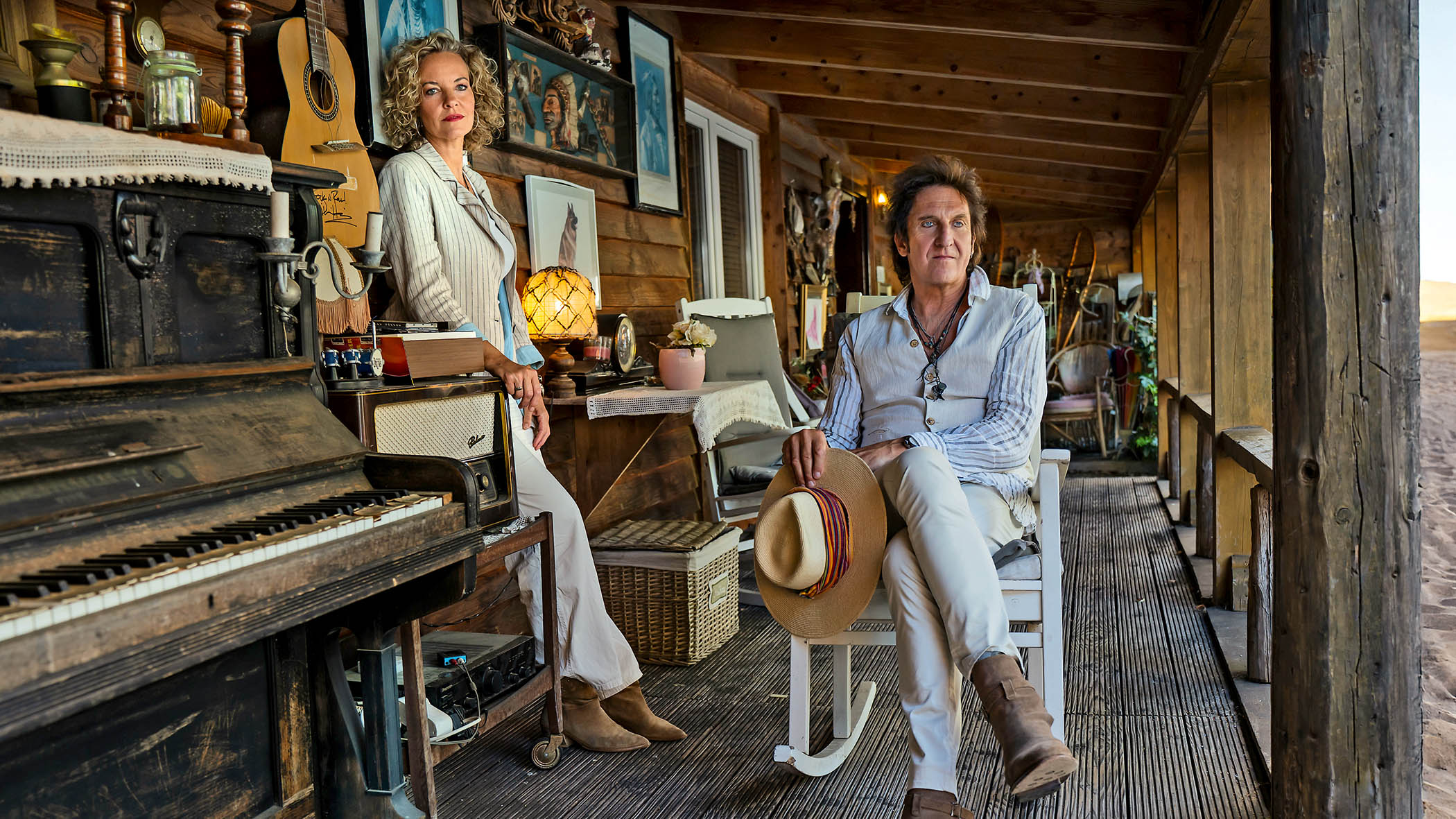Carl with his wife and musical collaborator Melanie Wiegmann, who sings on his superb new album