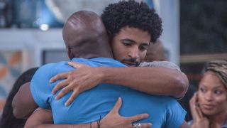 Xavier and Kyland hugging Big Brother CBS