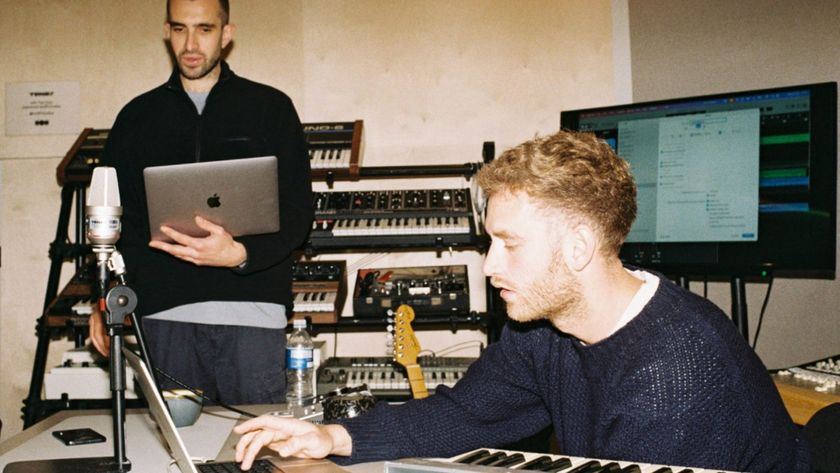 Tom Misch in the studio