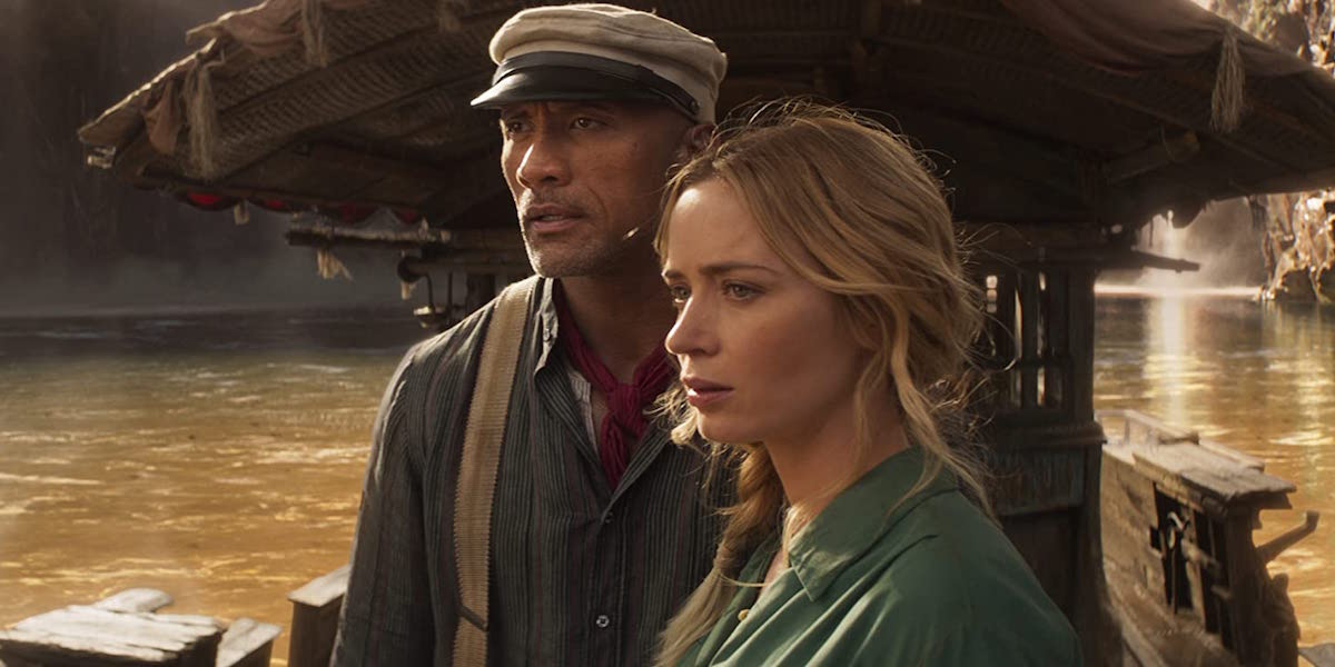 Dwayne Johnson and Emily Blunt in Jungle Cruise