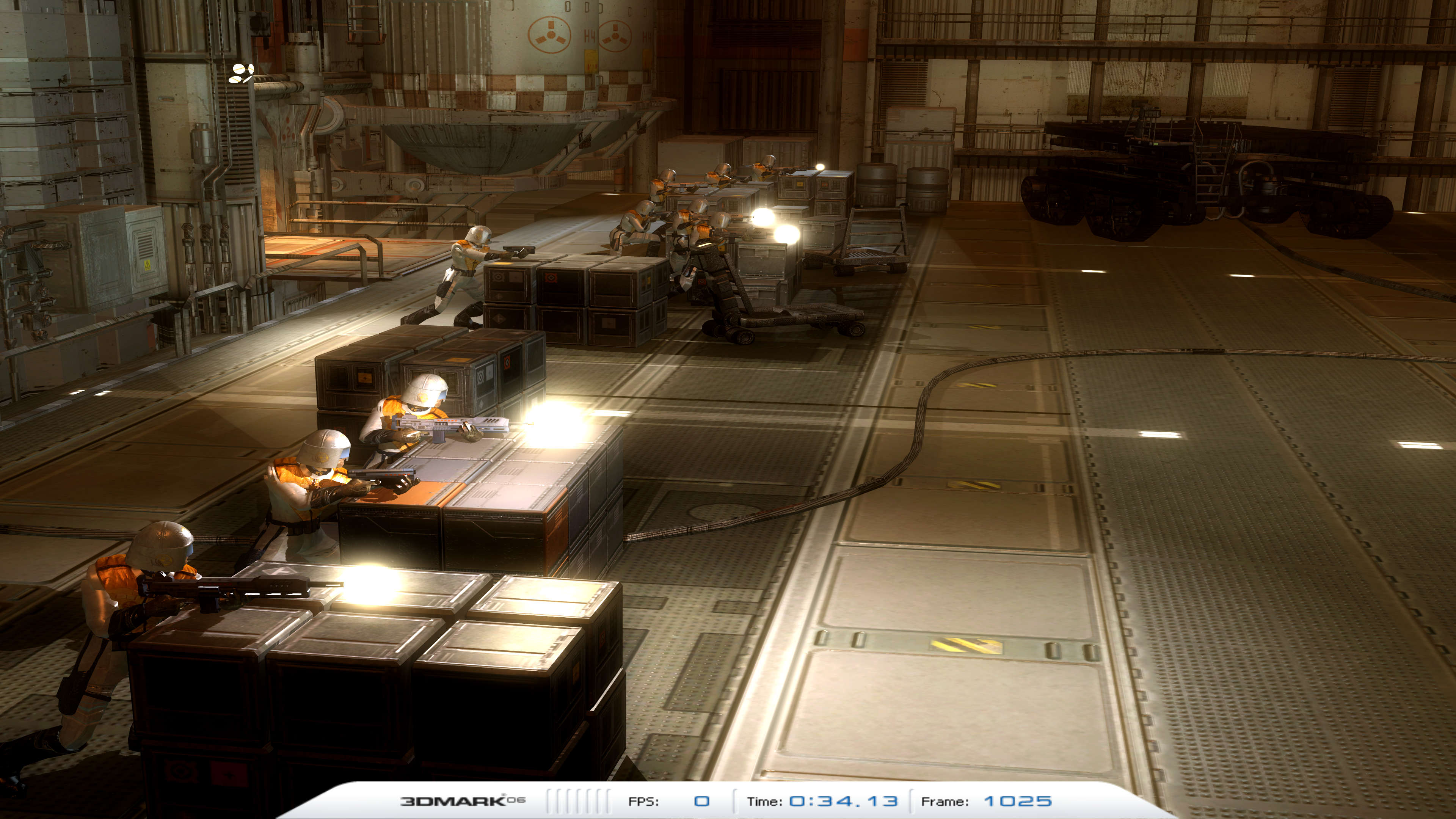 A screenshot of a graphics test in 3DMark06