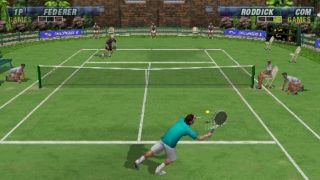 Federer versus Roddick in Virtua Tennis: World Tour