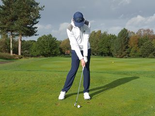 Golf Monthly Top 50 Coach Ben Emerson in the perfect impact position for the stack and tilt golf swing