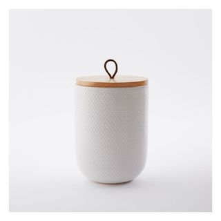 ceramic storage jar with lid
