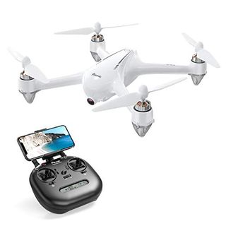 Potensic D80 GPS Drone, RC with 1080P Camera Live Video, Strong Brushless Motors, GPS Return Home, 25 mph High Speed 5.0GHz Wi-Fi Gyro Quadcopter, White