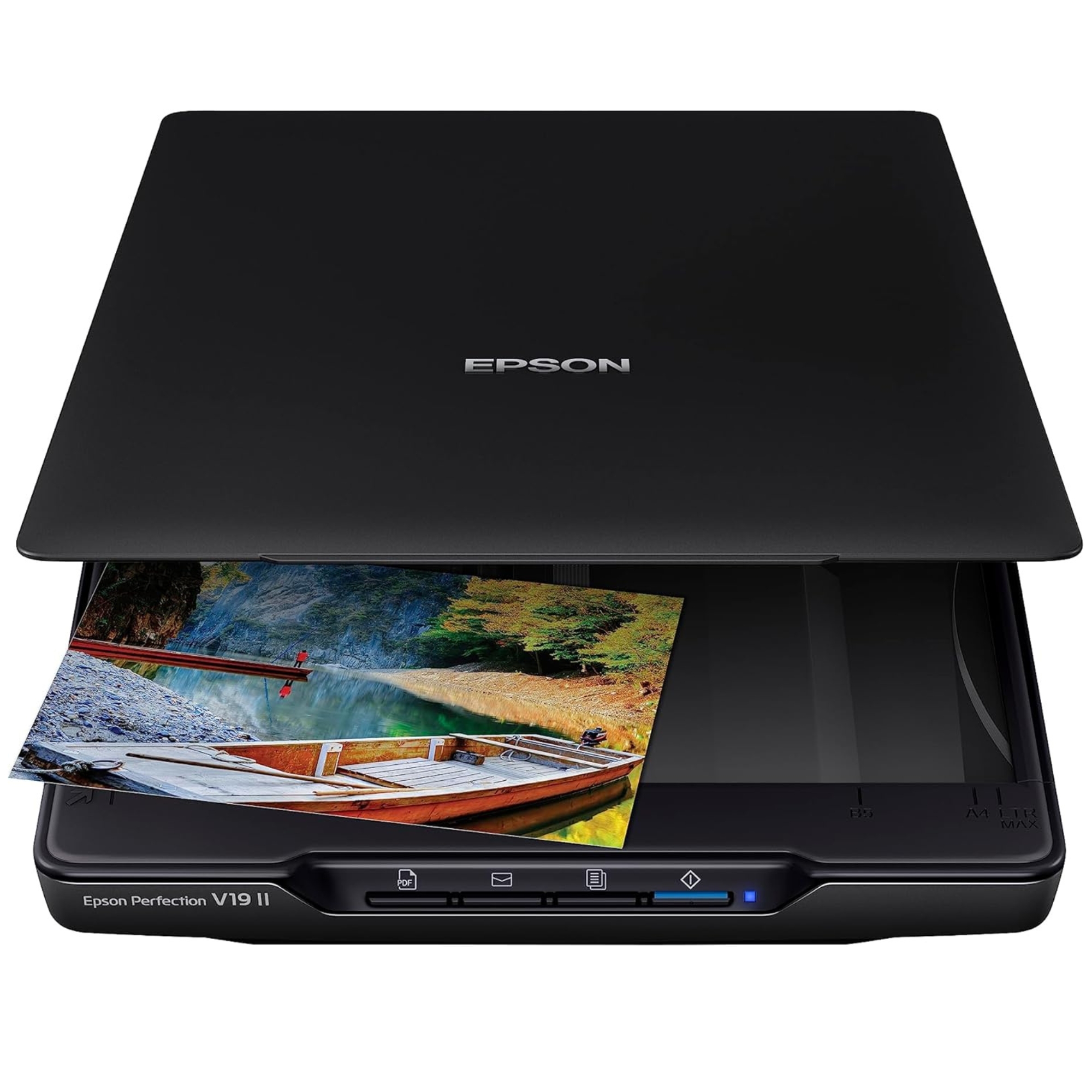 Epson Perfection V19 II Color Photo and Document Flatbed Scanner