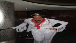 Keeping the King alive: one, possibly drunk, Elvis impersonator...