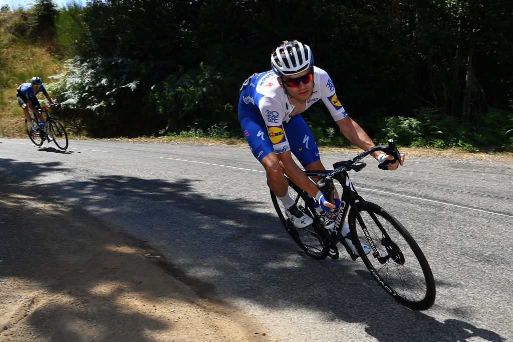 CHARTREUSE FRANCE AUGUST 13 Kasper Asgreen of Denmark and Team Deceuninck QuickStep Breakaway during the 72nd Criterium du Dauphine 2020 Stage 2 a 135km stage from Vienne to Col de PorteChartreuse 1316m dauphine Dauphin on August 13 2020 in Chartreuse France Photo by Justin SetterfieldGetty Images