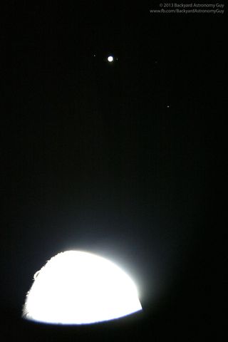 Jupiter and Moon in Conjunction