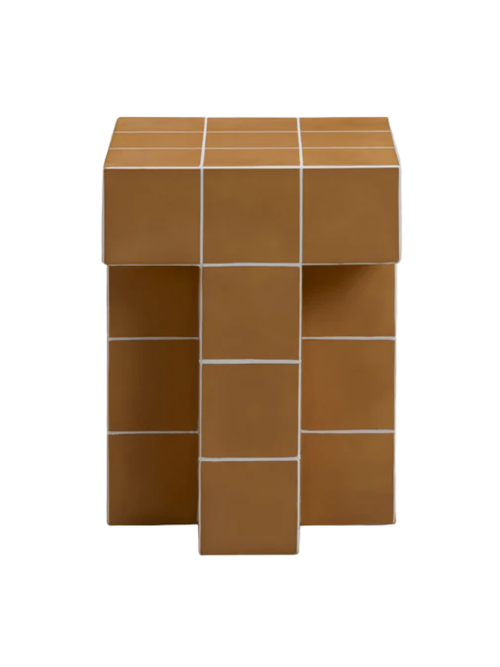 Alma Tile Concrete Outdoor Side Table 
