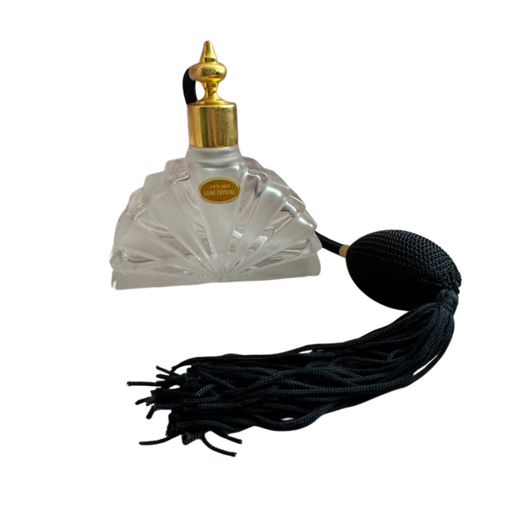 1940s French Marcel Domed Design Perfume Bottle
