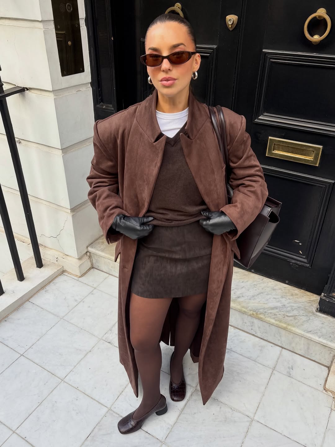 woman wearing miniskirt with tights outfit 2026