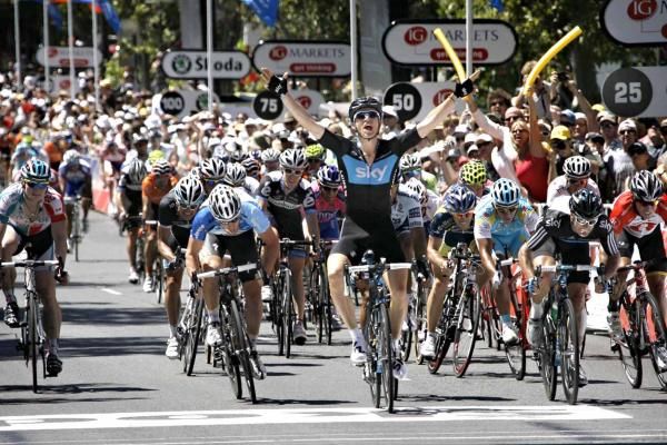 Ben Swift (Sky) takes the win.