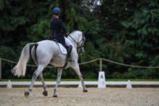 Bicton Horse Trials dressage: Kitty King and Cristal Fontaine