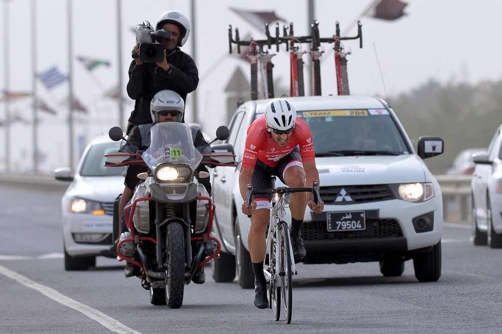 Fabian Cancellara had to settle for second Tuesday in Qatar,