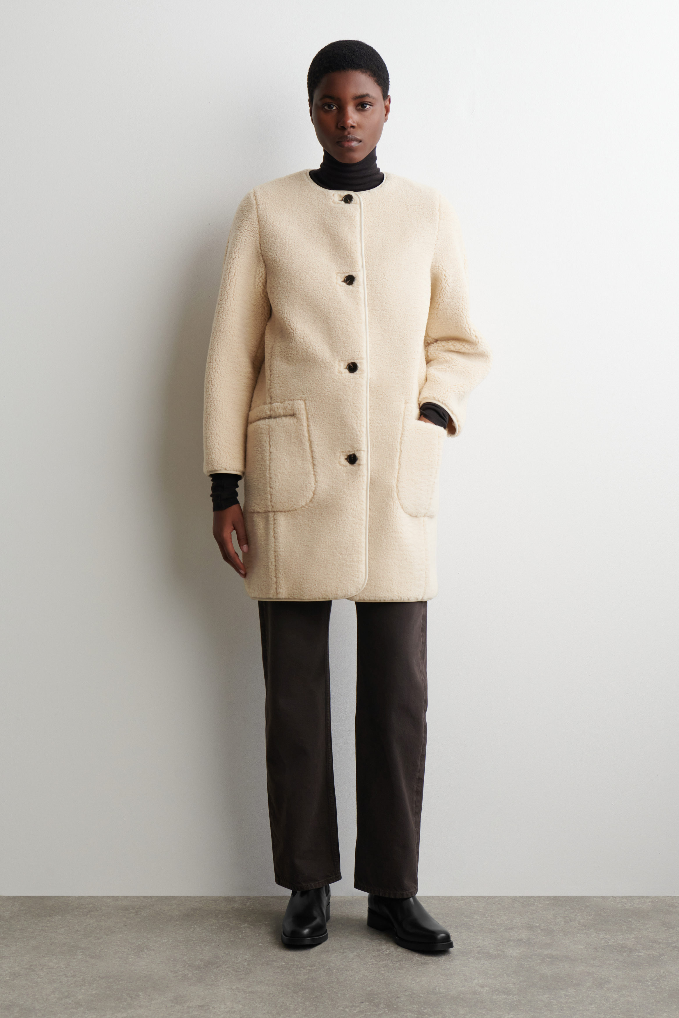 Longline Teddy Jacket