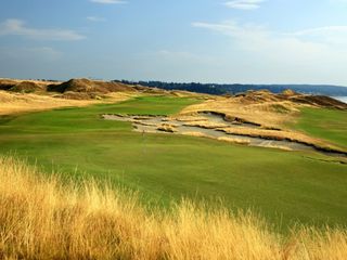 The 2nd hole at Chambers Bay. Credit: Getty Images