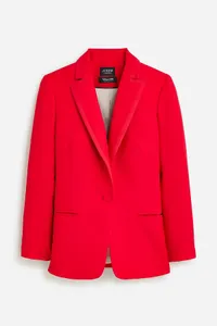 J.Crew Collection Tipped Tuxedo Blazer in Italian Wool $398 $280 at J.Crew
