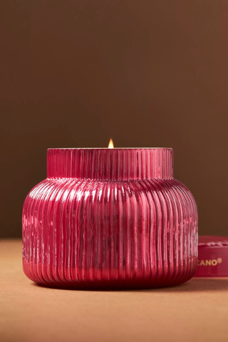 Capri Blue Volcano Red Ribbed Jar Candle (Was $38) 