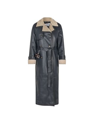 Alexa Trenchcoat — Navy / Beige