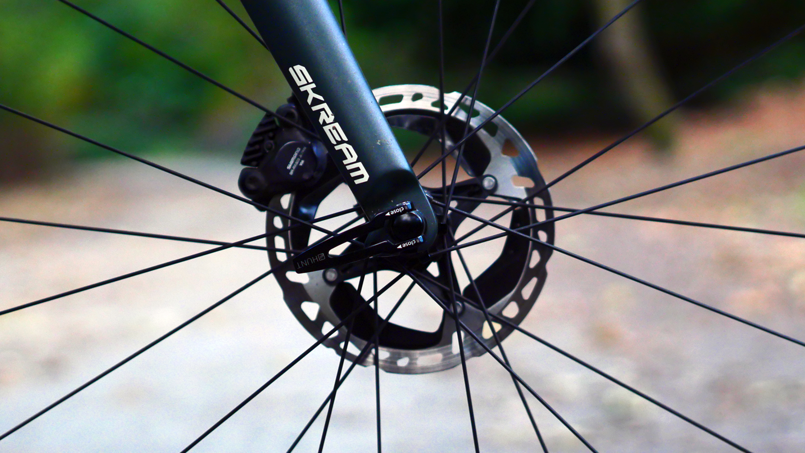 Skream Ranger fork and a Shimano GRX front brake